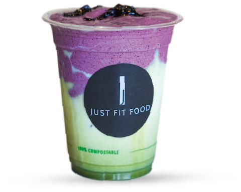 Blueberry Matcha Ice Latte